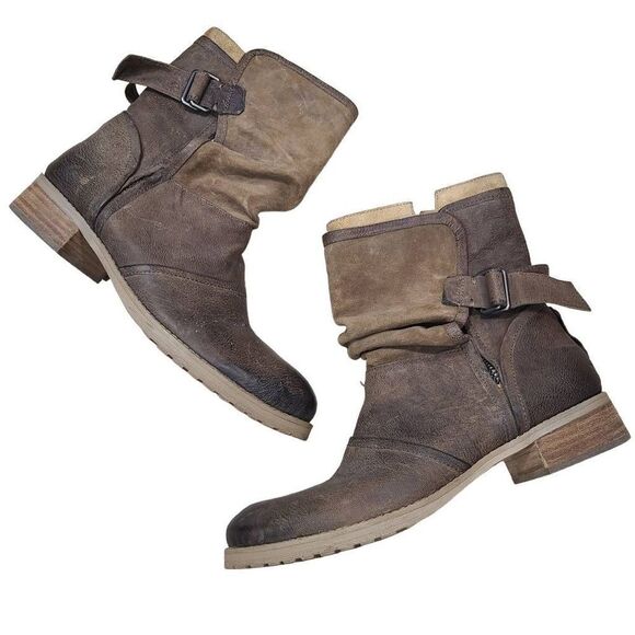Luxury Rebel Lucy Boots Women's Size 8.5 M US Leather Brown Ankle Western Boots - Picture 1 of 6